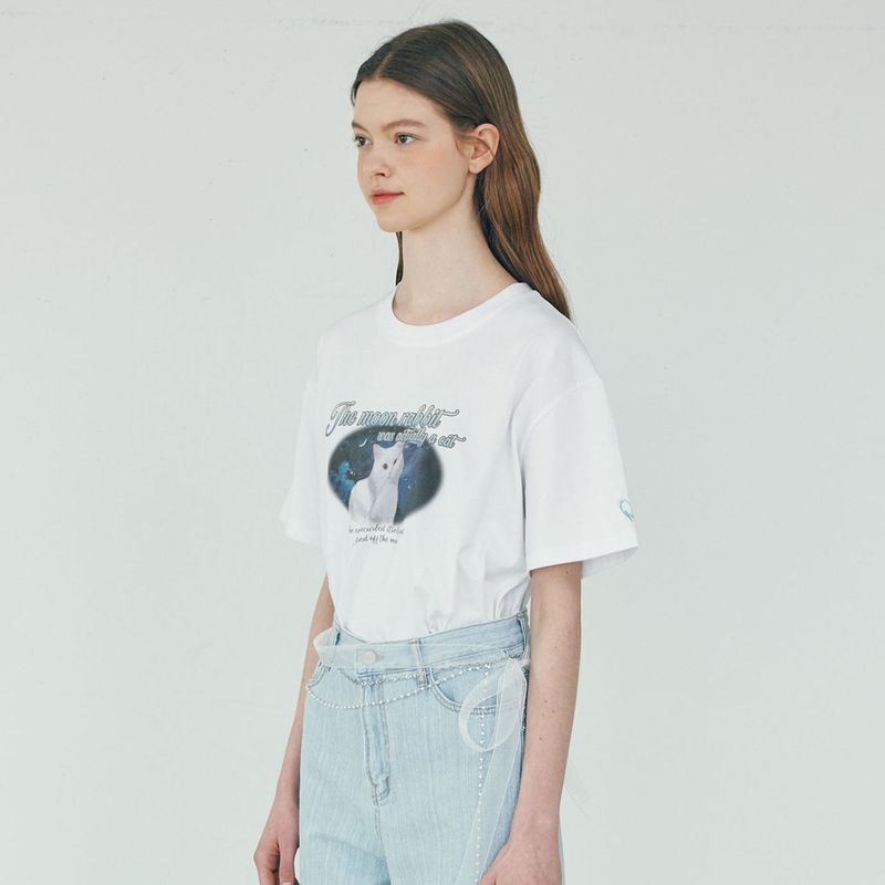 Actually a Cat T-shirt - WHITE