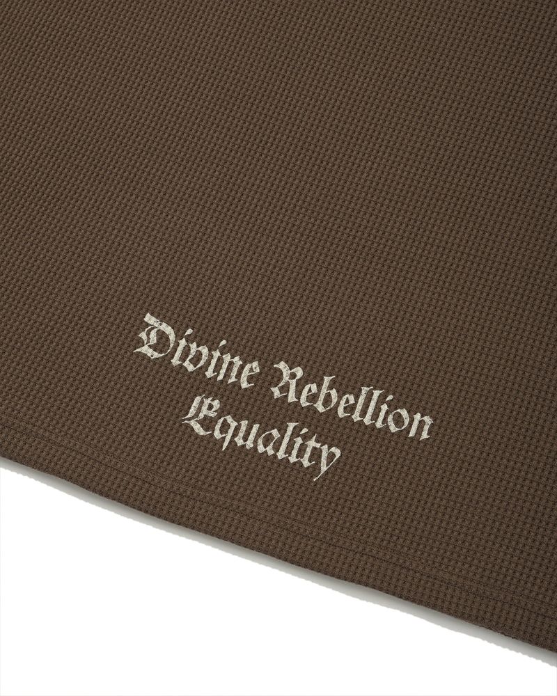 Divine Waffle Long Sleeved/Dark Brown