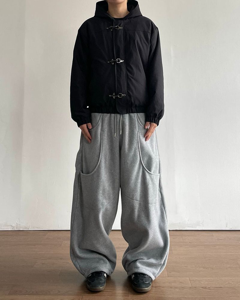Fireman Buckle Hooded Jumper