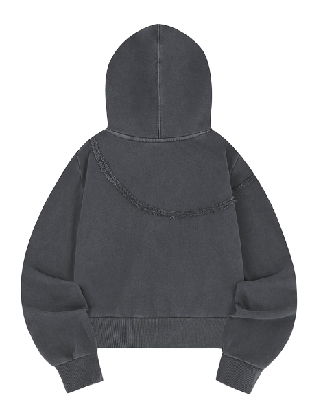 Pigment-Cut-Off-Hooded-Zip-Up - 6COLOR