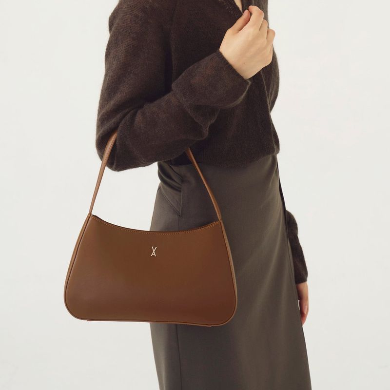 Lune Velo Hobo Bag Small Brown