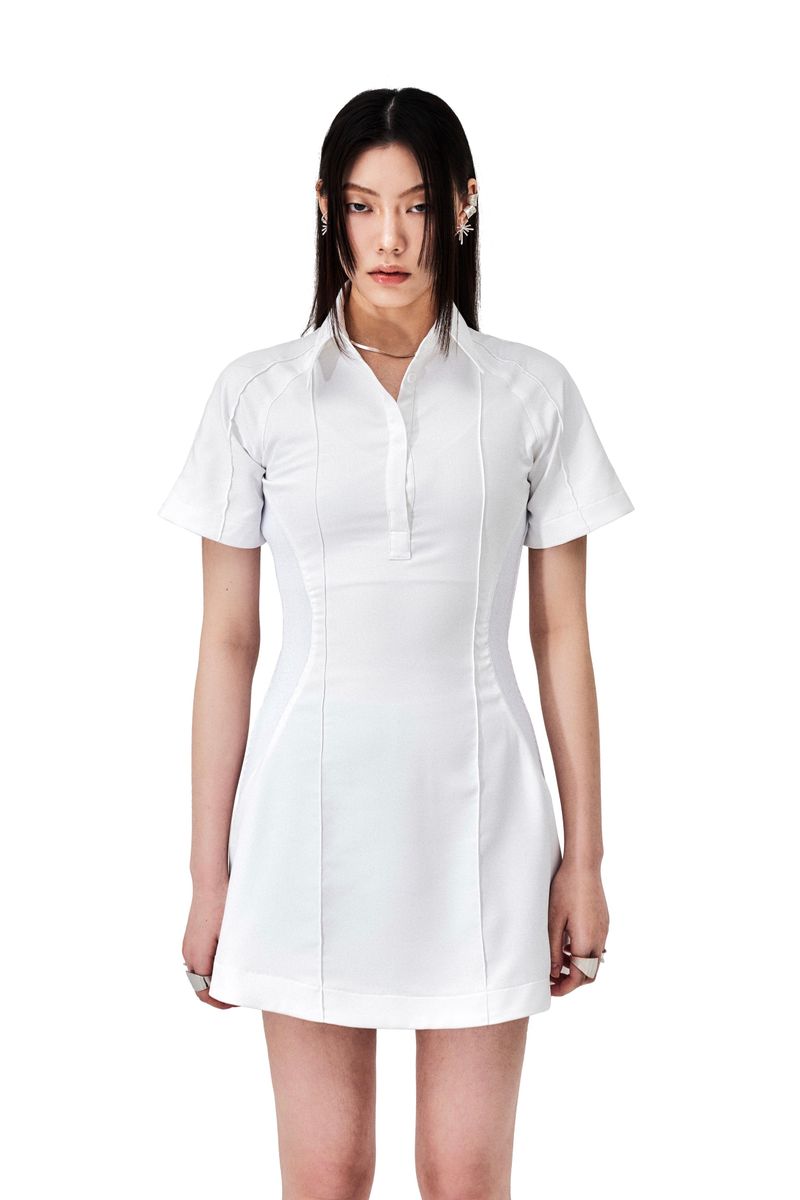 DOUBLE PIN-TUCK RIBBED MIX ONE PIECE