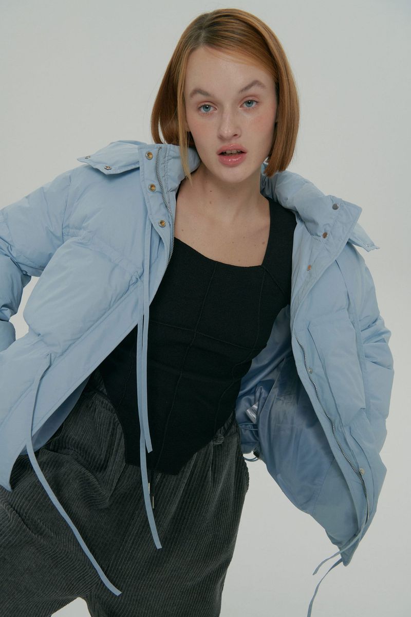 STRAP DOWN JACKET / SKY BLUE