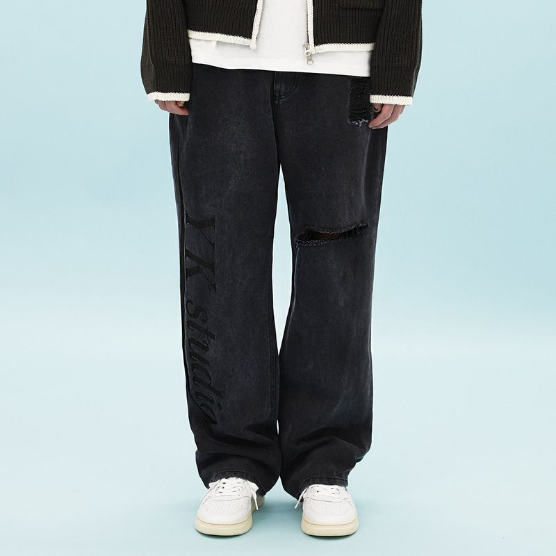 Painting denim pants