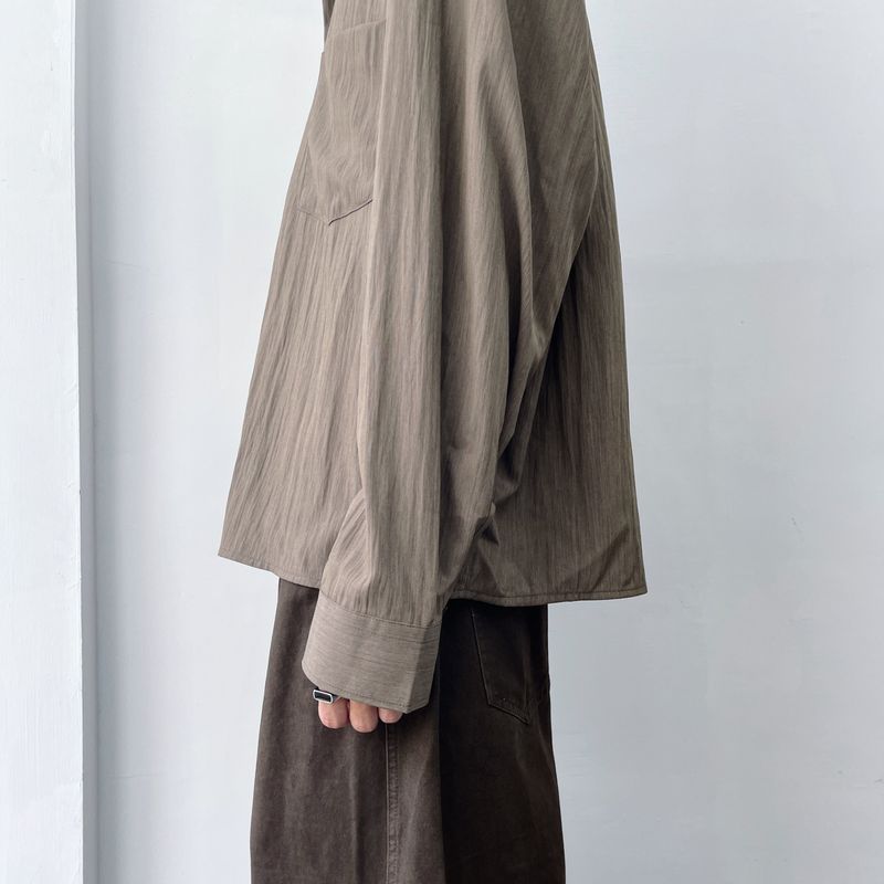 Smoky Taupe Texture Shirt