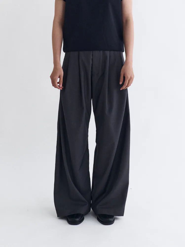 26SS PT4 Side-Pleated Trousers