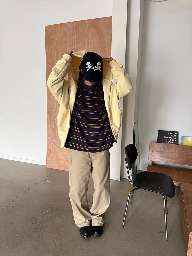 crop hood zip up