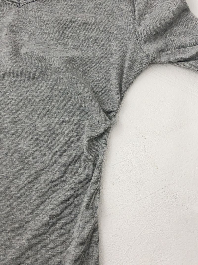 Slim Shirring V-Neck T