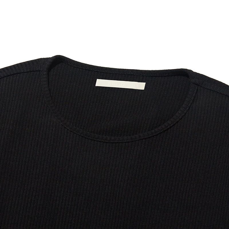 COLLECTION BACK OPEN LONG SLEEVES [BLACK]