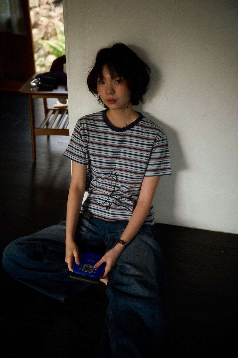 Old Stripe T-shirt (2color)
