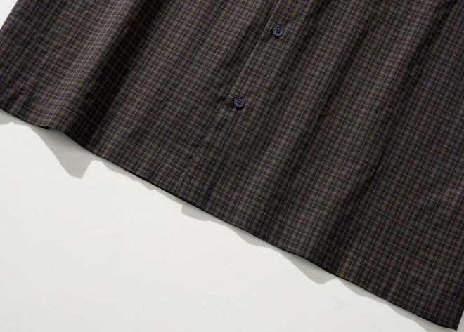 26SS★ Picnic Roll-up Check Short Sleeve Shirt