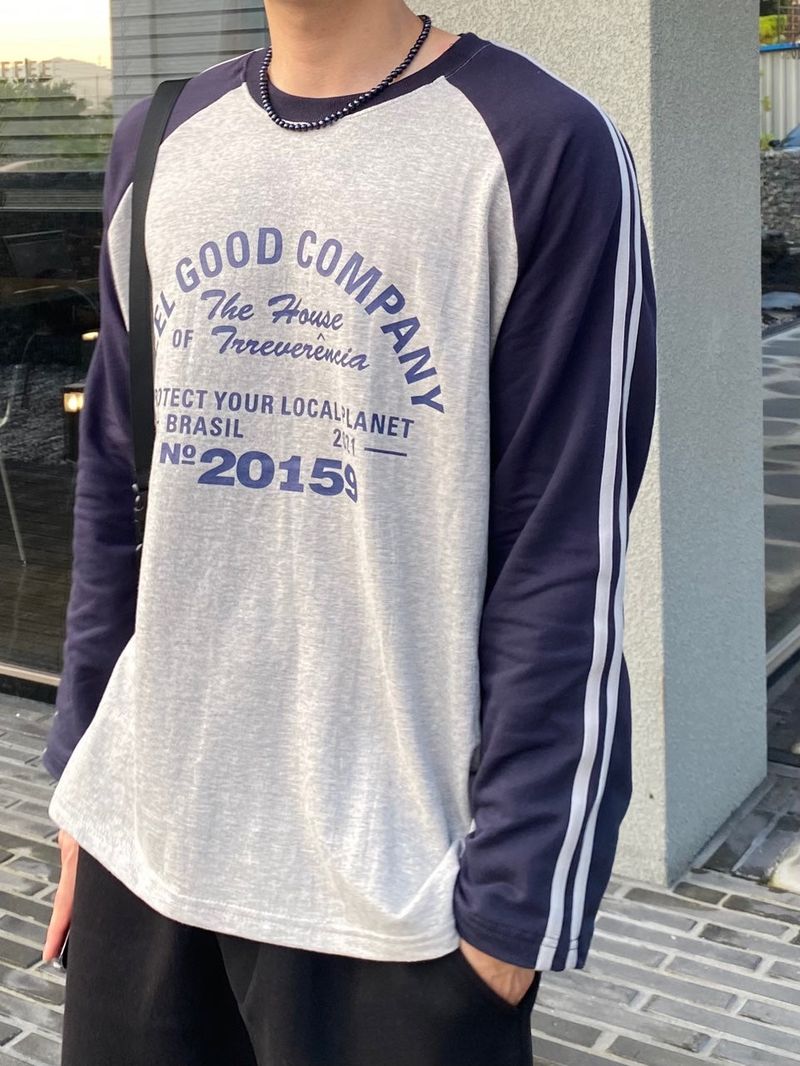 Track Reglan lettering long sleeve  2C