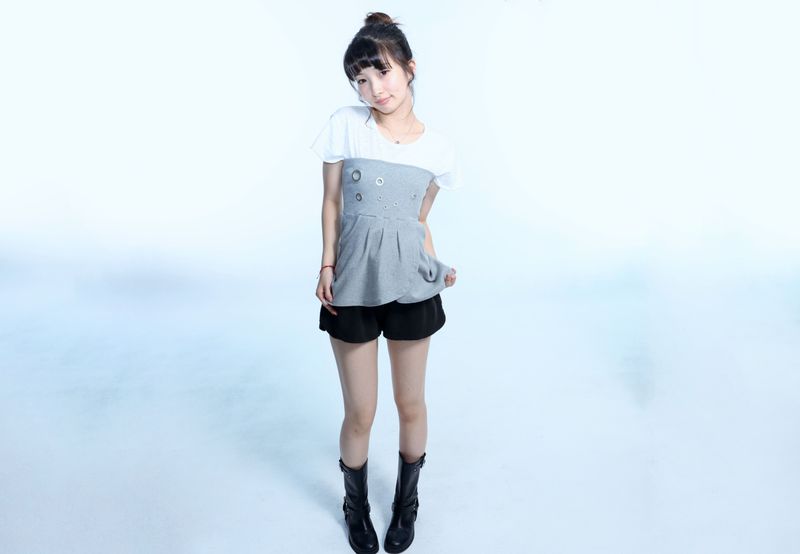 Eyelet 2 - Way Wrap Skirt - Gray