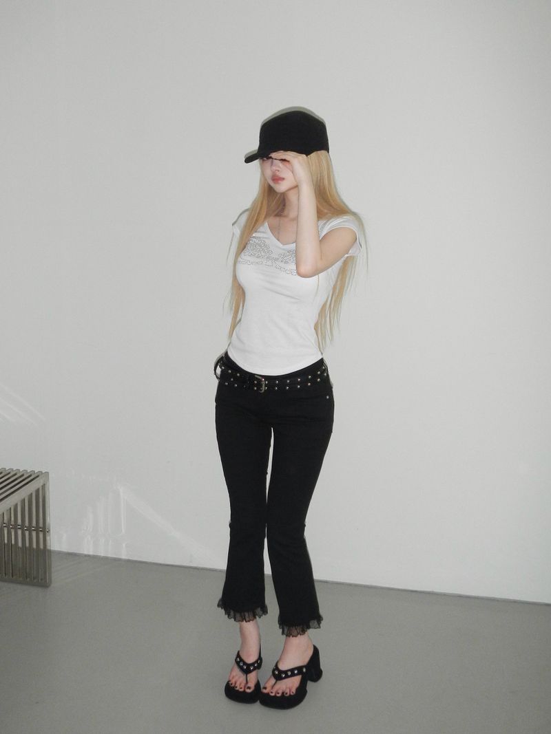lace ankle-length pt