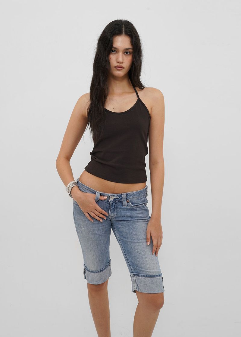 BLACKUP（ブラックアップ）の「[B-BASIC] Tension Cotton Strap Halter Sleeveless Top (2 SIZE)（Tops）」