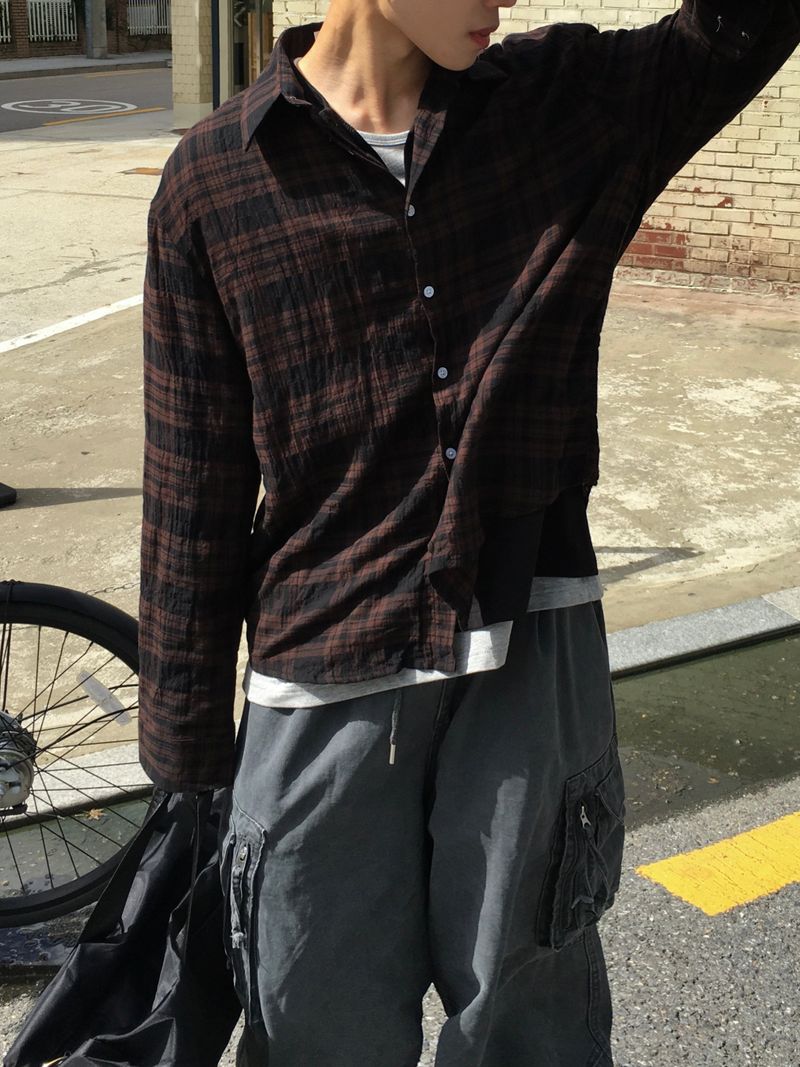 Moil Grunge Check Shirt 3C