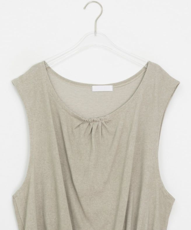 Grine Pigment String Layered Sleeveless One Piece