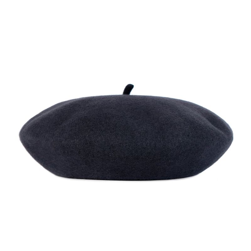 VA Square Stud Wool Beret / Gray