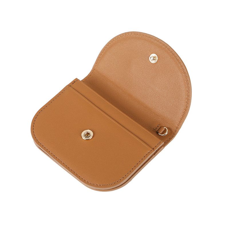 Golden Envelope Cow Leather Wallet ( Brown )