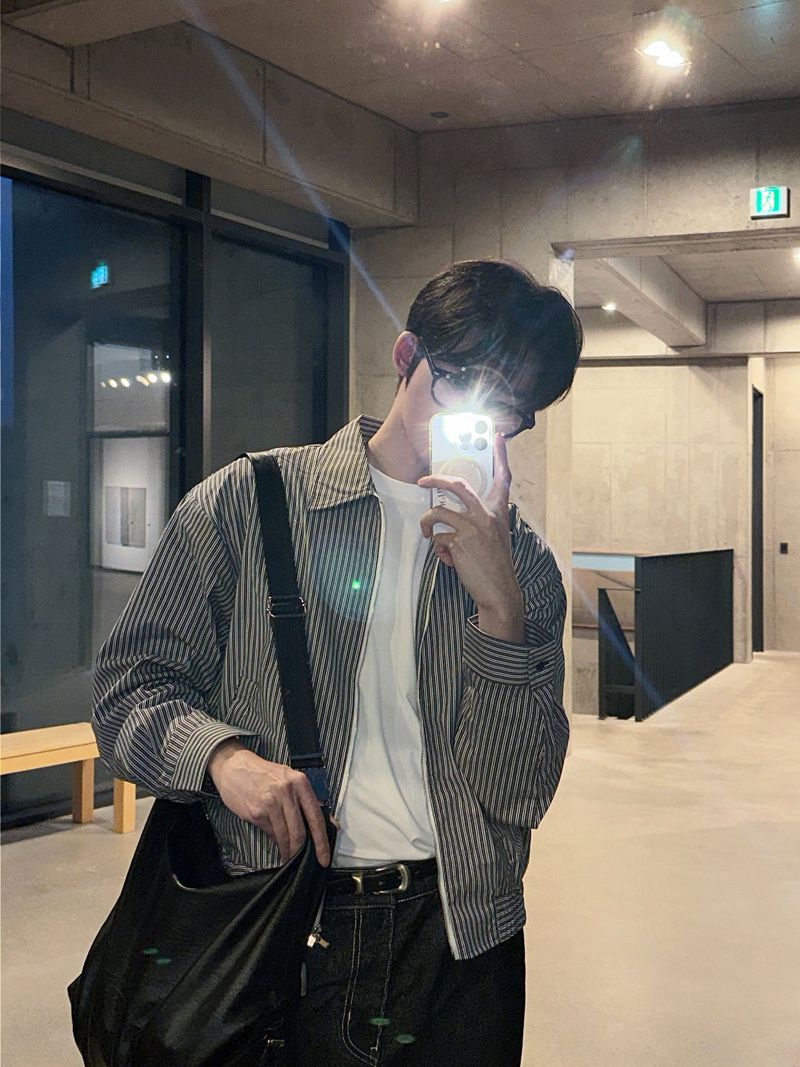 LMN Bale Stripe Shirt Jacket (2 colors)