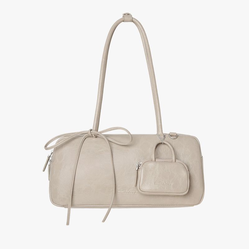 TWIN BAGUETTE BAG (LIGHT GRAY)