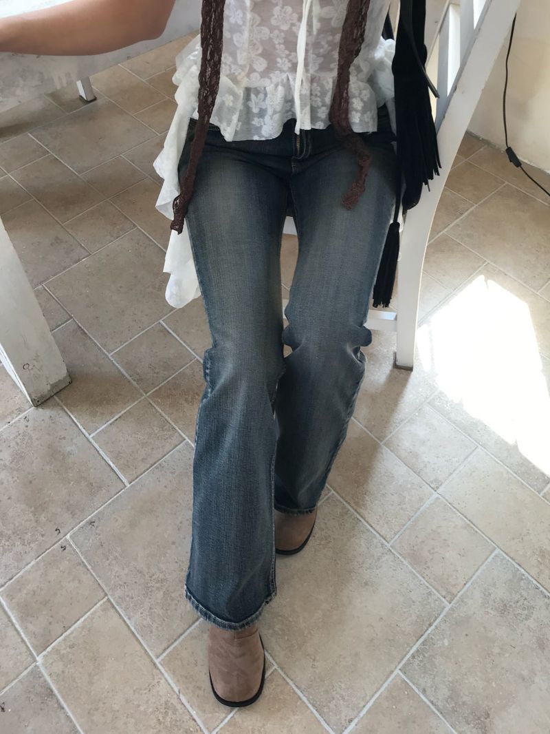 Bridget Gradient Washing Bootcut Denim Pants