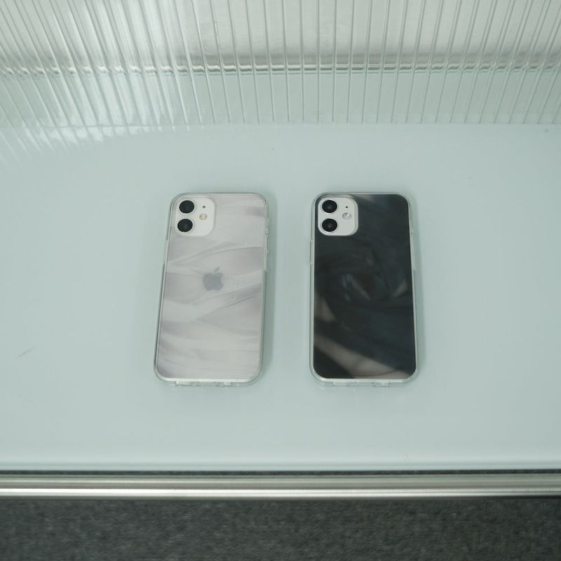 [MADE] see through jelly hard phone case (black)