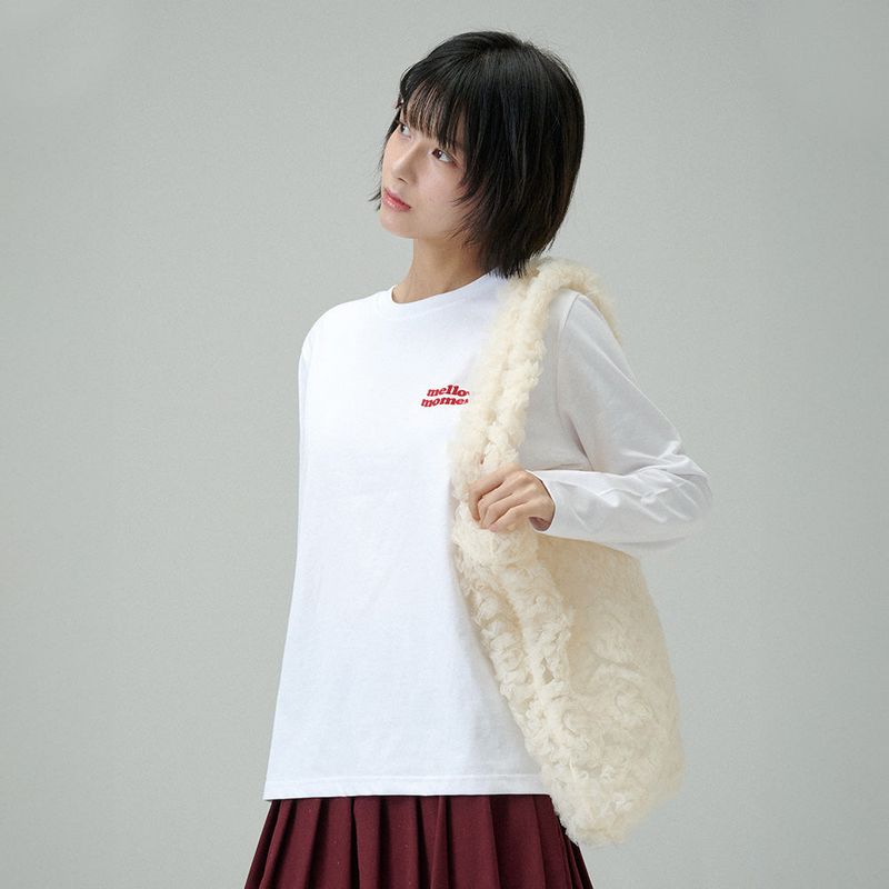 mellotory(メロートリー)の「SEE-THROUGH TULLE SHOULDER BAG (Cream)(Bags)」