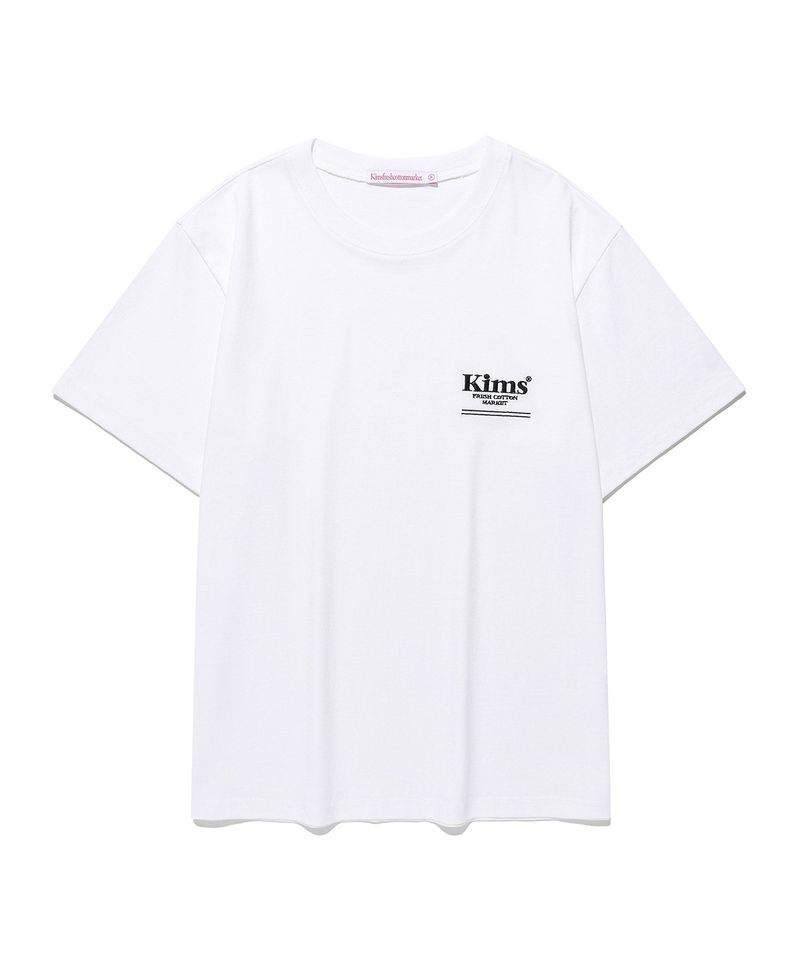 Kims Fresh Cotton Market(キムス フレッシュ コットン マーケット)の「ミニバムラインロゴT White(トップス)」