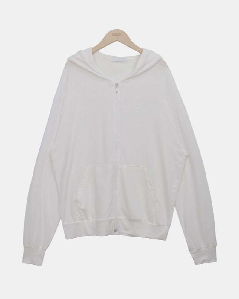 Gyuni Sheer Hooded Zip-Up