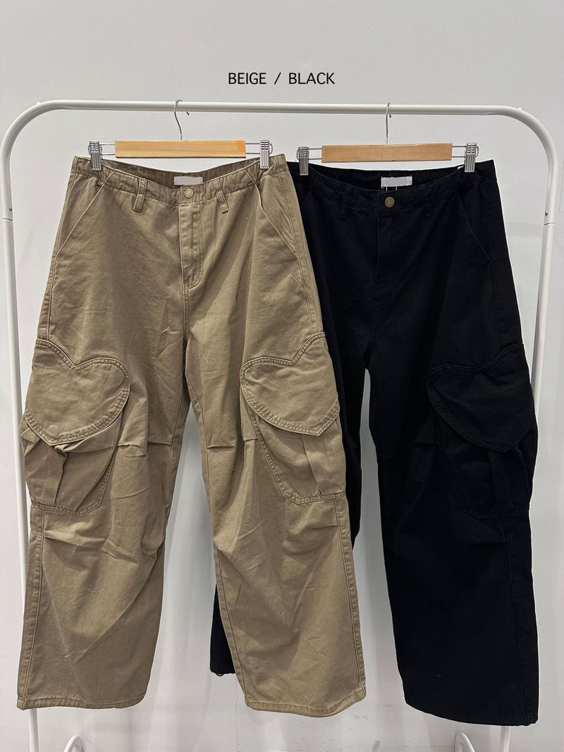 HEART CARGO WASHING PANTS