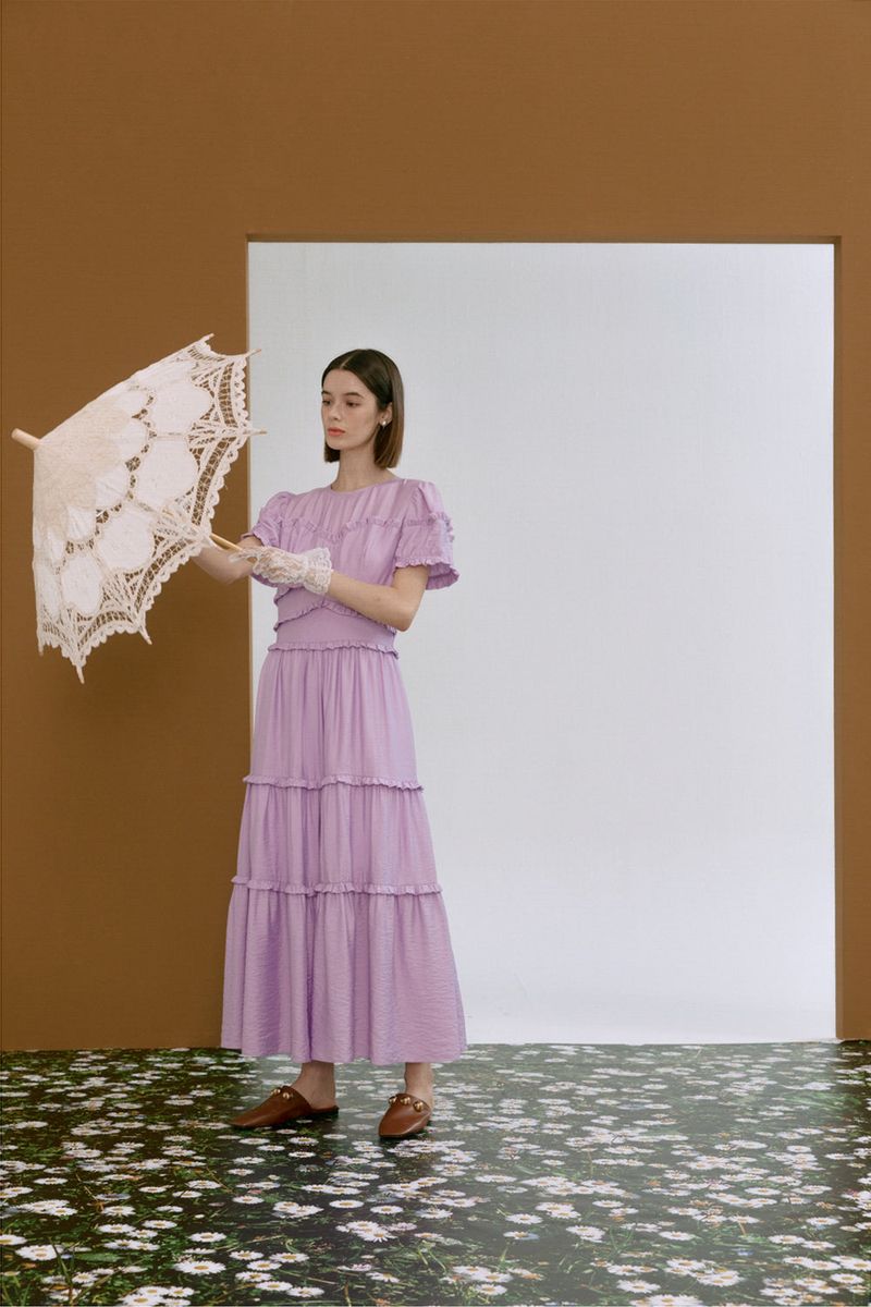 Frill can-can dress