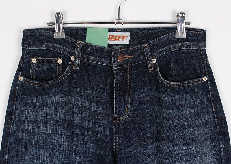 INDIGO LOW DENIM PANTS
