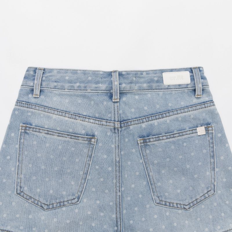 LIGHT BLUE DOT DENIM PANTS 21101