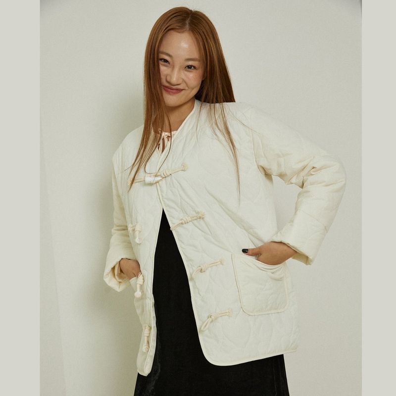 Cloud quilting jacket (ivory)