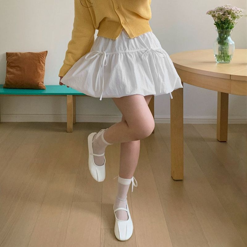 BALET CORE GLITTER BACK RIBBON SOCKS