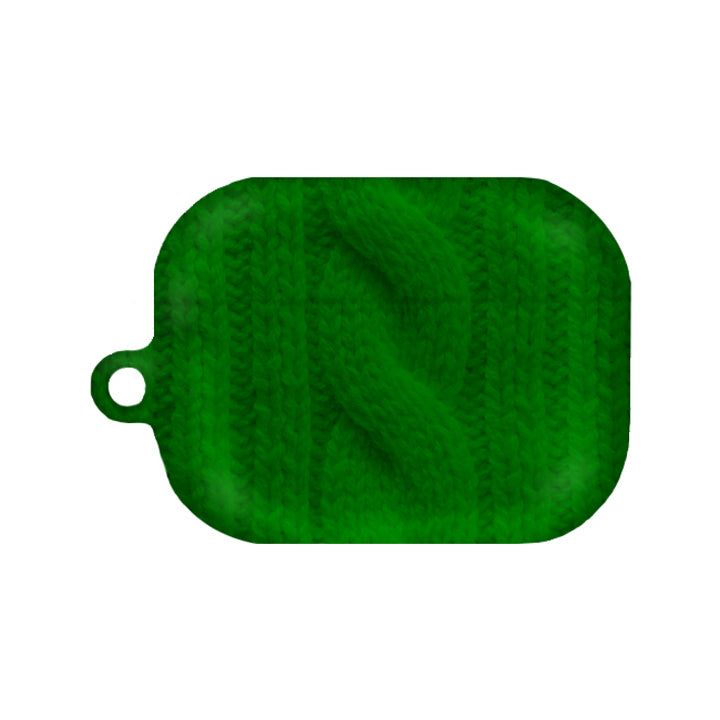 ONCESTUDIO(オンセスタジオ)の「(16 Green) Twisted Knitted matte AirPods Case(Smartphone Accessories)」