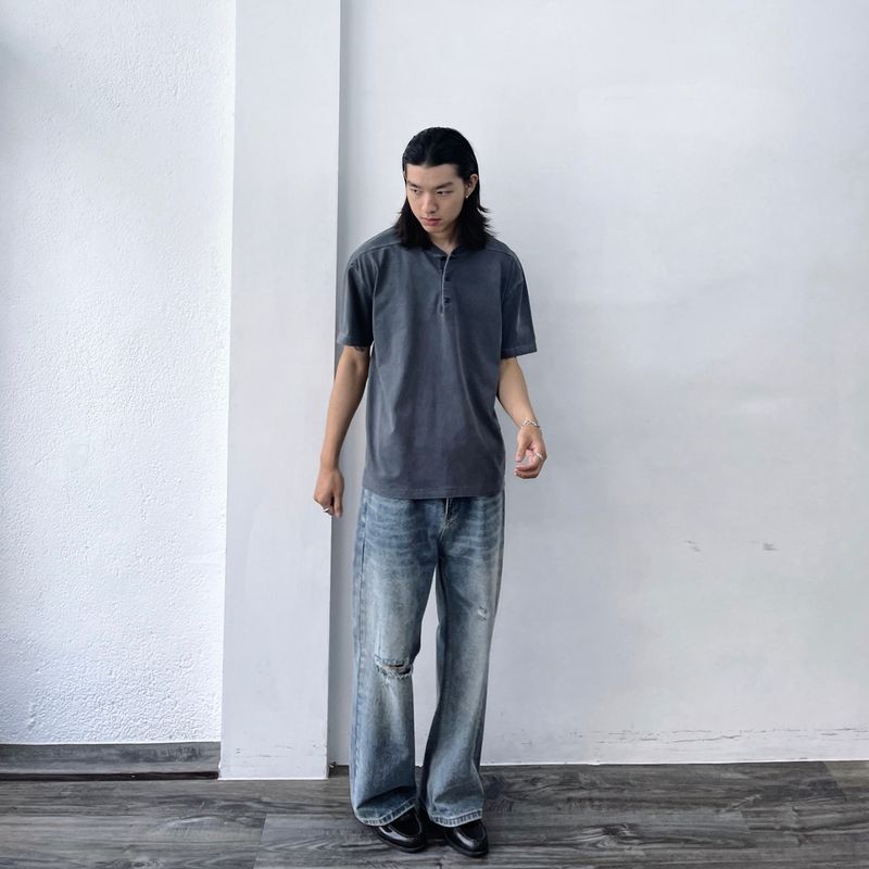Faded Rift Straight Denim
