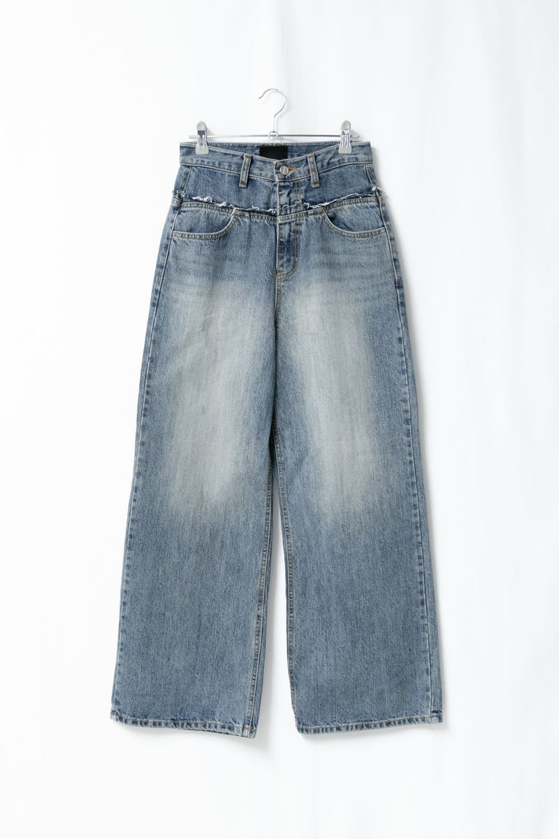 fringe tail wide denim(S-L)