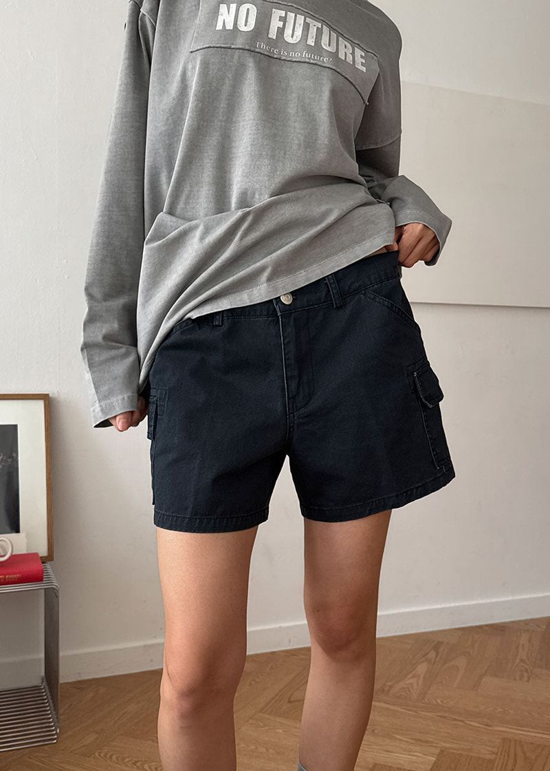FRENCH CARGO HALF PANTS