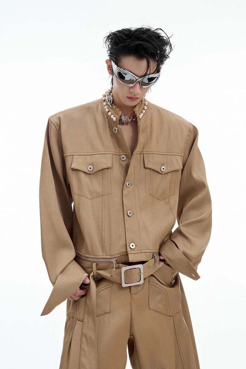 Argue Cultureの「Pearl Trim Cropped Jacket（Jackets/Outerwear）」