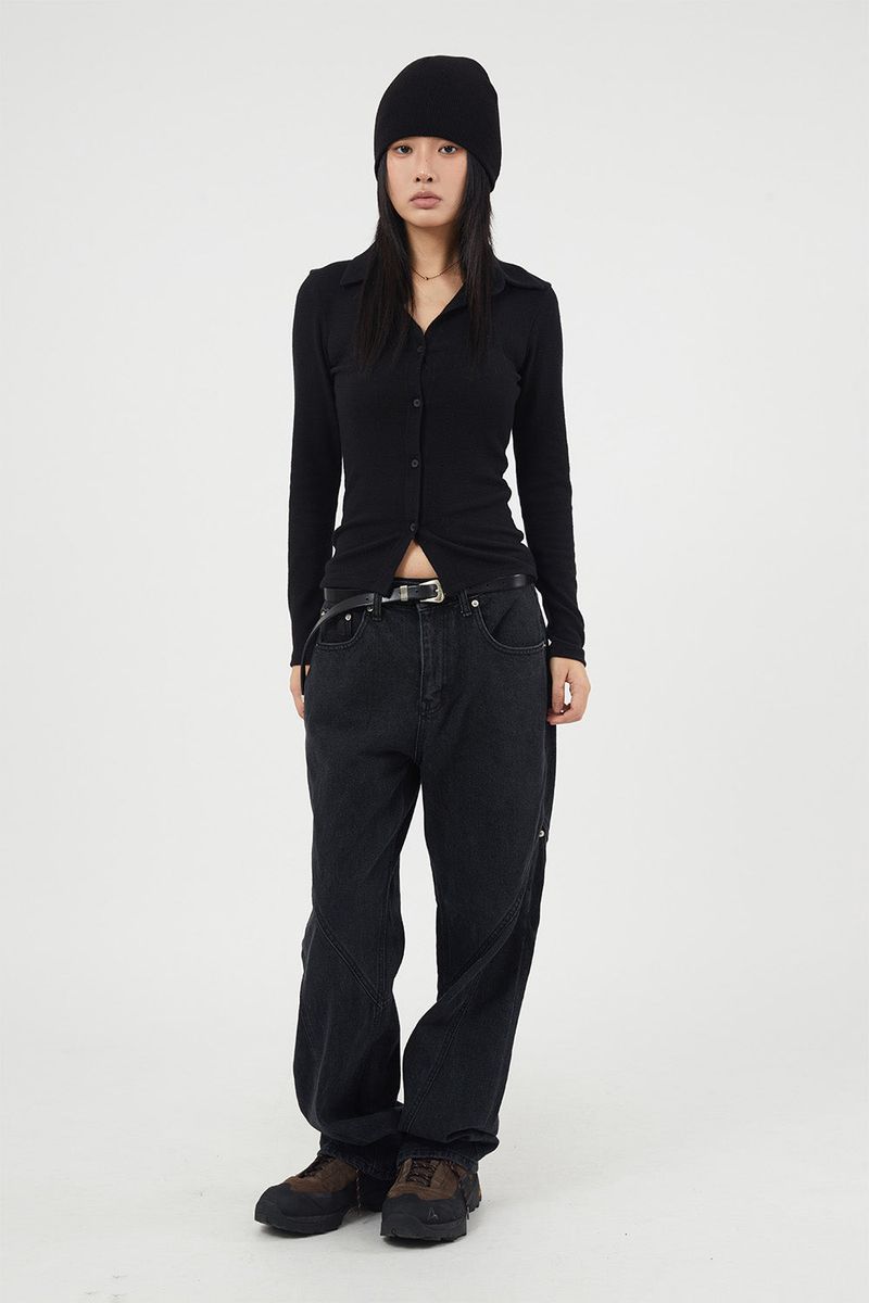 Minimal long western belt