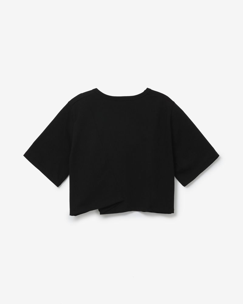 circle lettering 1/2 T-shirt [ black ]