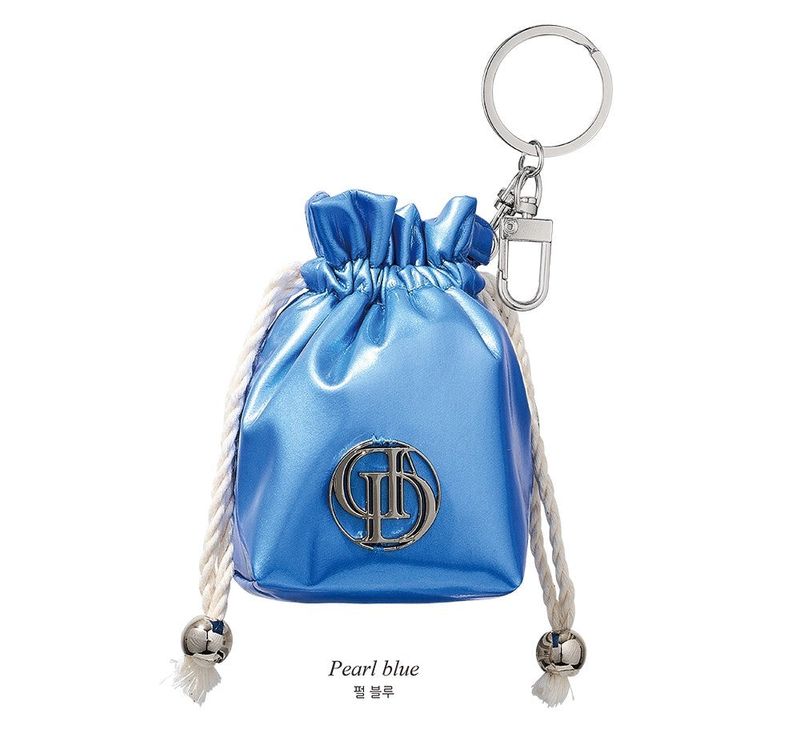 TINY STRING POUCH KEYRING