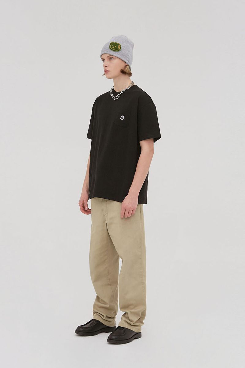 Bear Patch Pocket Tee_Black