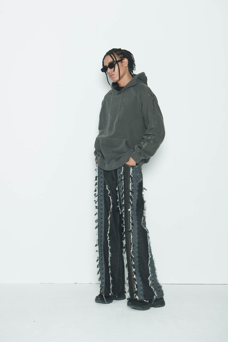 Wind Vagabond Denim Pants Black