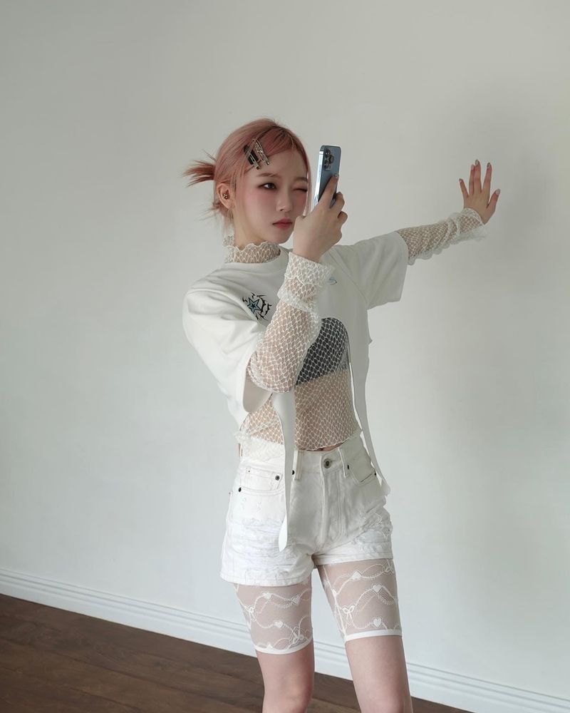 lace inner shorts - ivory