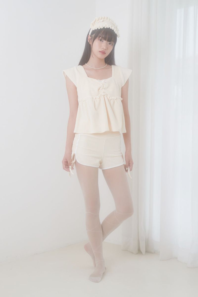 VELVET PAJAMA BOTTOM (IVORY)