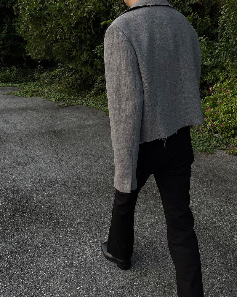 TAP Cutting Crop Wool Jacket