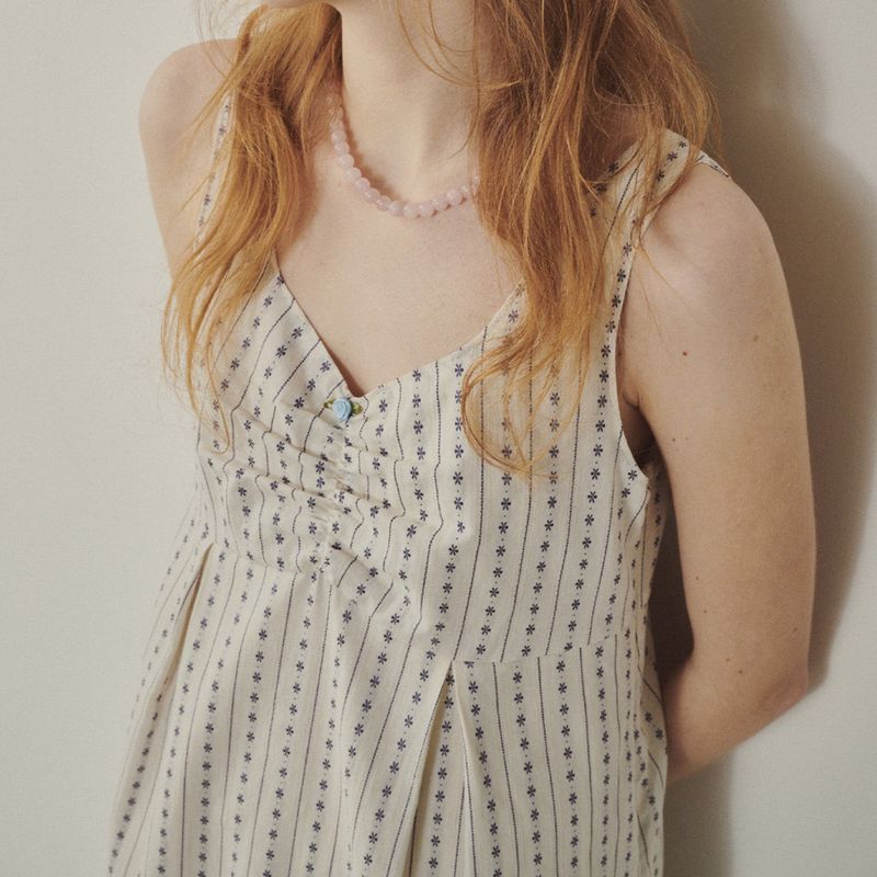 Rose Embroidery Mini One-piece